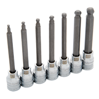 Long SAE Ball-Nose Socket Set, 7 Pcs Southpoint Industrial Supply