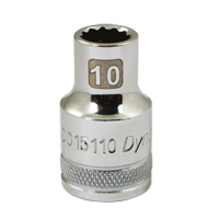 Metric Socket, 10 mm, 1/2" Drive, 12 Points Southpoint Industrial Supply