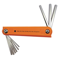 Folding Hex Key Set, 9 Pcs., Imperial Southpoint Industrial Supply