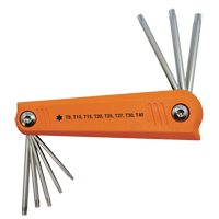 Folding Hex Key Set, 8 Pcs., Torx&reg; Southpoint Industrial Supply