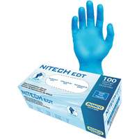 EDT&reg; Examination Gloves, Small, Nitech&reg;, 5-mil, Powder-Free, Blue, Class 2 Southpoint Industrial Supply