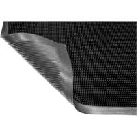 Gritstop Fingermat Matting, Rubber, Scraper Type, Textured Pattern, 2' x 2-2/3', Black Southpoint Industrial Supply