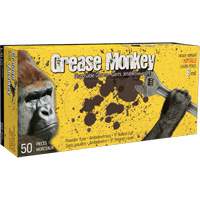 Grease Monkey&reg; Gloves, Large, Nitrile, 8-mil, Powder-Free, Black Southpoint Industrial Supply
