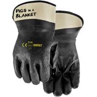 Pigs in a Blanket Coated Gloves, One Size, Nitrile/PVC Coating Southpoint Industrial Supply