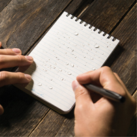 Carnet de notes de poche &agrave; spirale, Couverture souple, Jaune, 100 Pages, 4" , 6"  Southpoint Industrial Supply