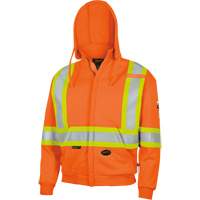 338SF Flame-Resistant Zip Style Hoodie, Men's, X-Large, High Visibility Orange, 22 cal/cm² Southpoint Industrial Supply