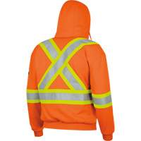 338SF Flame-Resistant Zip Style Hoodie, Men's, X-Large, High Visibility Orange, 22 cal/cm² Southpoint Industrial Supply