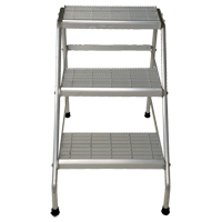 Aluminum Step Stand, 3 Steps, 34-9/16" x 22-13/16" x 30" High Southpoint Industrial Supply