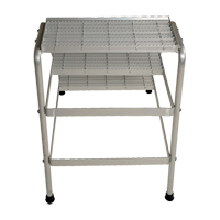 Aluminum Step Stand, 3 Steps, 34-9/16" x 22-13/16" x 30" High Southpoint Industrial Supply