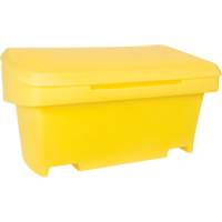 Heavy-Duty Outdoor Salt and Sand Storage Container, 24" x 48" x 24", 10 cu. Ft., Yellow NM947 | Southpoint Industrial Supply