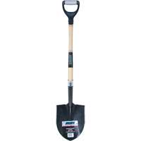 Heavy-Duty Round Point Shovel, Carbon Steel Blade, Hardwood, D-Grip Handle NN235 | Southpoint Industrial Supply