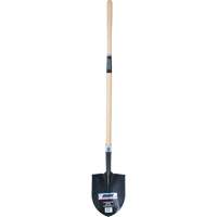 Heavy-Duty Round Point Shovel, Carbon Steel Blade, Hardwood, Straight Handle NN236 | Southpoint Industrial Supply