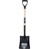 Square Point Shovel, Hardwood, Tempered Steel Blade, D-Grip Handle, 29" Long NN245 | Southpoint Industrial Supply