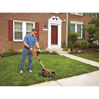 3-in-1 Compact Mower, Push Walk-Behind, Electric, 12" Cutting Width Southpoint Industrial Supply