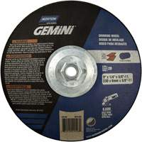 Gemini&reg; Saucer Wheel, 9" x 1/4", 5/8"-11 Arbor, Aluminum Oxide, Type 28 Southpoint Industrial Supply