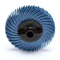 Meule en soie radiale Scotch-Brite, Oxyde d'aluminium, Grain 400, 2" dia. Southpoint Industrial Supply