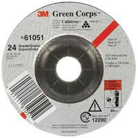 Meule flexible Green Corps, 5" x 1/4", Arbre 7/8", C&eacute;ramique, Type 1 Southpoint Industrial Supply