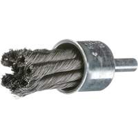 Knot Wire End Brush, 1" Dia., 0.02" Wire Dia., 1/4" Shank Southpoint Industrial Supply