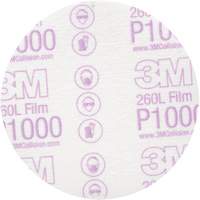 Disque de finition en pellicule Hookit, dia 5", Grain P1000, Oxyde d'aluminium Southpoint Industrial Supply