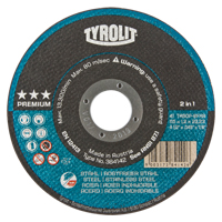 Meule &agrave; tronçonner 2-en-1 de premi&egrave;re qualit&eacute; Thincut, 4-1/2" x 0,045", Arbre de 7/8", Type 1, Oxyde d'aluminium, 13 300 Tr/min Southpoint Industrial Supply