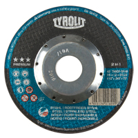 Meule &agrave; tronçonner profonde de premi&egrave;re qualit&eacute; Thincut, 7" x 1/16", Arbre de 7/8", Type 27, Oxyde d'aluminium, 8600 Tr/min Southpoint Industrial Supply