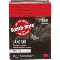Tampons manuels Scotch-Brite 7447, Oxyde d'aluminium, 9" x 6", Grain Tr&egrave;s fin Southpoint Industrial Supply