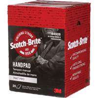 Tampons manuels Scotch-Brite 7447, Oxyde d'aluminium, 9" x 6", Grain Tr&egrave;s fin Southpoint Industrial Supply
