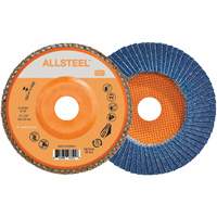 AllSteel Flap Disc, 6" x 7/8", Type 27, 40 Grit, Zirconia Alumina Southpoint Industrial Supply