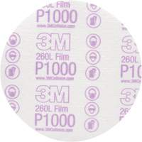 Disque de finition en pellicule Hookit, dia 6", Grain P1000, Oxyde d'aluminium, Ruban Southpoint Industrial Supply