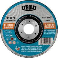 Cerabond X Grinding Wheel, 5" x 9/32", 7/8" Arbor, Ceramic, Type 27 Southpoint Industrial Supply