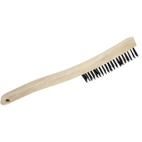3LH Hand Scratch Brush, Carbon Steel, 3 x 19 Wire Rows, 13-3/4" Long Southpoint Industrial Supply