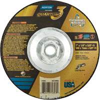 Quantum3 SG Saucer Wheel, 7" x 1/4", 5/8"-11 Arbor, Ceramic Alumina, Type 28 Southpoint Industrial Supply