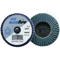 Mini disque &agrave; lamelles plates en plastique BlueFire R884P, 2" x Type 27, Grain P60, Alumine de zirconium Southpoint Industrial Supply