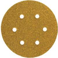 Disque de ponçage en papier autoagrippant avec aspiration Gold Reserve A296, dia 5", Grain P220/Fin, Oxyde d'aluminium, Poids C Southpoint Industrial Supply