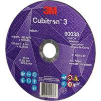 Cubitron 3 Cut-Off Wheel, 6" x 0.045", Type T27, Ceramic, 10200 RPM Southpoint Industrial Supply