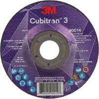 Meule &agrave; couper & tronçonner Cubitron 3, 4-1/2" x 5/32", Arbre de 7/8", Type T27, Grain de 36+, C&eacute;ramique Southpoint Industrial Supply