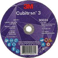 Meule &agrave; tronçonner Cubitron 3, 4" x 0,045", Arbre de 3/8", Type T1, C&eacute;ramique, 21000 Tr/min Southpoint Industrial Supply