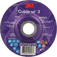Meule &agrave; tronçonner Cubitron 3, 4-1/2" x 0,04", Arbre de 7/8", Type T27, C&eacute;ramique, 13 300 Tr/min Southpoint Industrial Supply