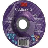 Meule &agrave; tronçonner Cubitron 3, 4-1/2" x 0,045", Arbre de 7/8", Type T27, C&eacute;ramique, 13 300 Tr/min Southpoint Industrial Supply
