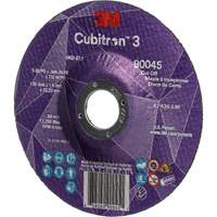 Cubitron™ 3 Cut-Off Wheel, 5" x 0.045", 7/8" Arbor, Type T27, Ceramic, 12250 RPM NY551 | Southpoint Industrial Supply