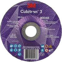 Meule &agrave; tronçonner Cubitron 3, 5" x 0,09", Arbre de 7/8", Type T27, C&eacute;ramique, 12250 Tr/min Southpoint Industrial Supply