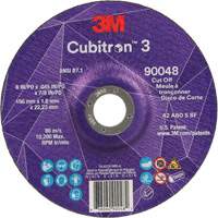 Cubitron 3 Cut-Off Wheel, 6" x 0.045", 7/8" Arbor, Type T27, Ceramic, 10200 RPM Southpoint Industrial Supply