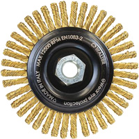 Brosse m&eacute;tallique &agrave; touret sans cr&eacute;ation d'&eacute;tincelles, 5" dia. x 5/8"-11 arbre Southpoint Industrial Supply