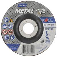 Metal RightCut Right Angle Cut-Off Wheel, 4-1/2" x 0.045", 7/8" Arbor, Type 27, Aluminum Oxide, 13580 RPM Southpoint Industrial Supply