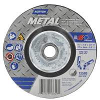 Metal Grinding & Cutting Wheel, 4-1/2" x 1/8", 5/8"-11 Arbor, Type 27, Aluminum Oxide Southpoint Industrial Supply