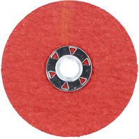 Disque de verrouillage en fibres avec fixation Speed-Change, 4-1/2" dia., Grain 24, C&eacute;ramique d'alumine Southpoint Industrial Supply