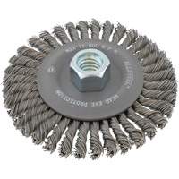 ALLSTEEL Wheel Wire Brush, 6" Dia., 0.02" Fill, 5/8"-11 Arbor Southpoint Industrial Supply