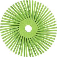 Scotch-Brite Type A Precision Radial Bristle Brush PN-RB, Ceramic, 50+ Grit, 3" Dia. Southpoint Industrial Supply