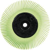 Scotch-Brite Type A Precision Radial Bristle Brush PN-RB with Adapter, Ceramic, 50+ Grit, 6" Dia. Southpoint Industrial Supply