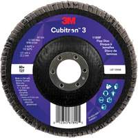 Disque &agrave; lamelles plate 1169F Cubitron 3, 5" x 7/8", Type T27, Grain 60+, C&eacute;ramique Southpoint Industrial Supply
